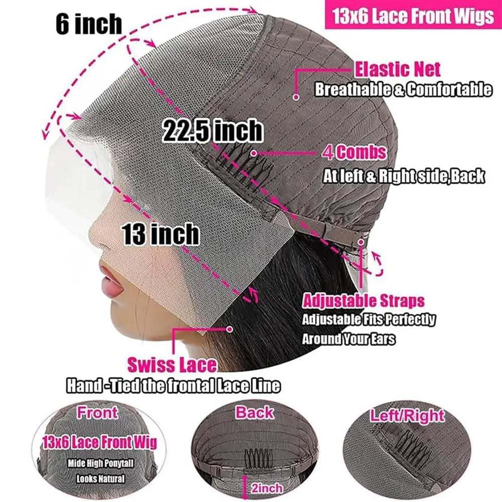 250Density Put on and Go Deep Wave Glueless Wig Human Hair For Women 5X5 13x6 HD Frontal Curly Lace Front Wigs On Clearance Sale