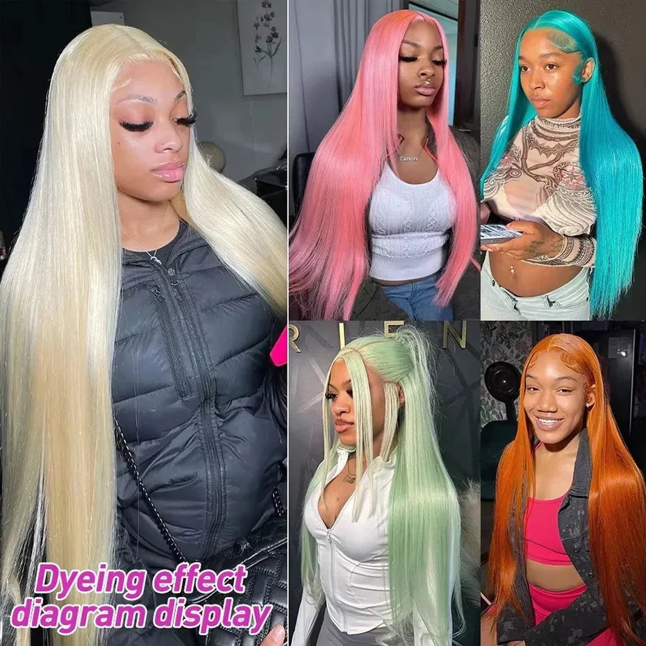 300 Density Human Wig 13x4 13x6 Hd Lace Frontal Wig Human Hair Blonde 613 Lace Front Wigs Raw Vietnamien Straight Wigs For Women