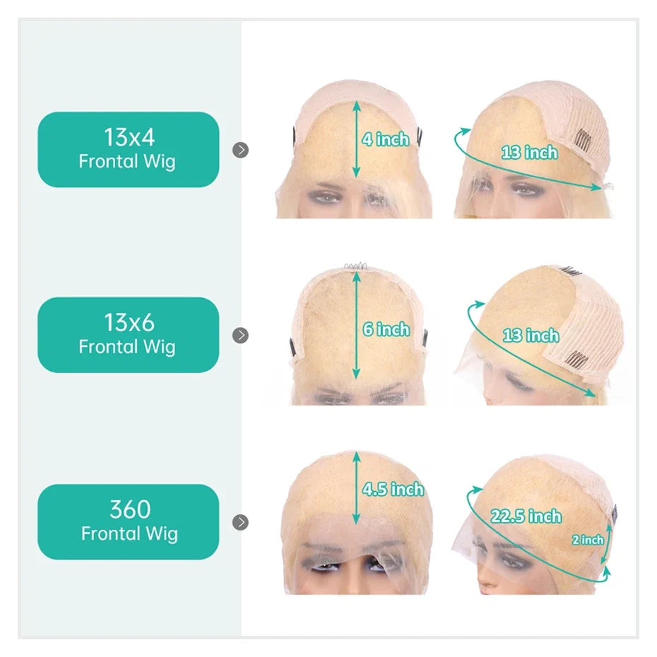 300 Density Human Wig 13x4 13x6 Hd Lace Frontal Wig Human Hair Blonde 613 Lace Front Wigs Raw Vietnamien Straight Wigs For Women