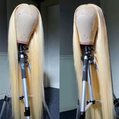 250 Density Blonde 613 Human Hair Wigs 100% Straight Hd Lace Frontal Wig 13x6 Brazilian Hair 30 40 Inch Colored Lace Front Wig